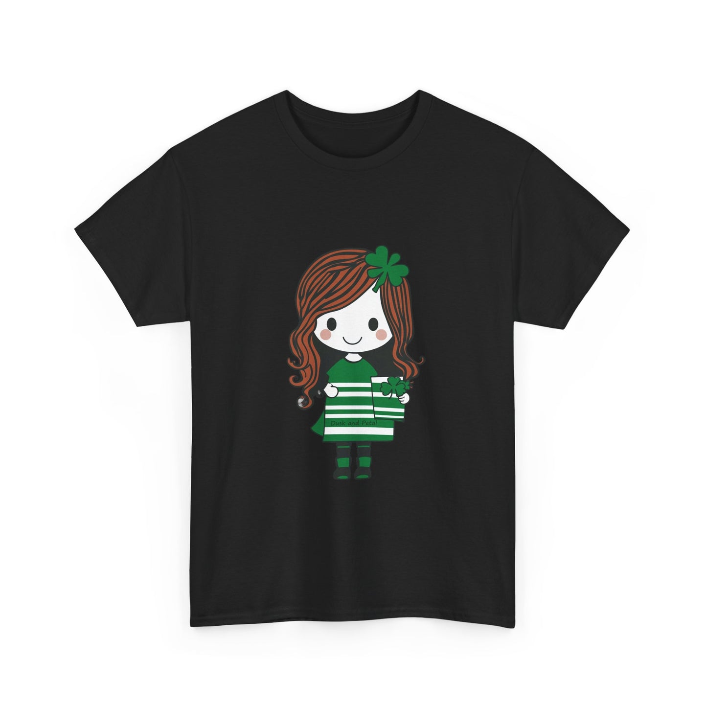 T-Shirt Kawaii Girl Saint Patrick's Day Unisex Heavy Cotton Tee