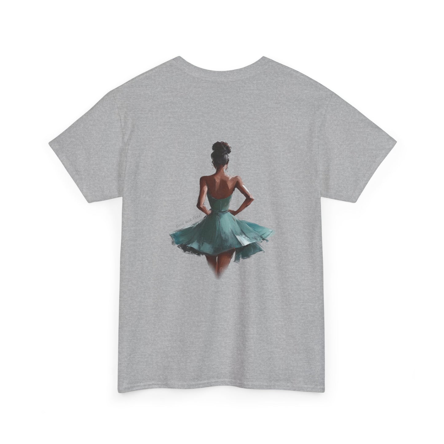 Teal Dress Walking Away Tee - Woman in Oil Painting - Unisex T-Shirt