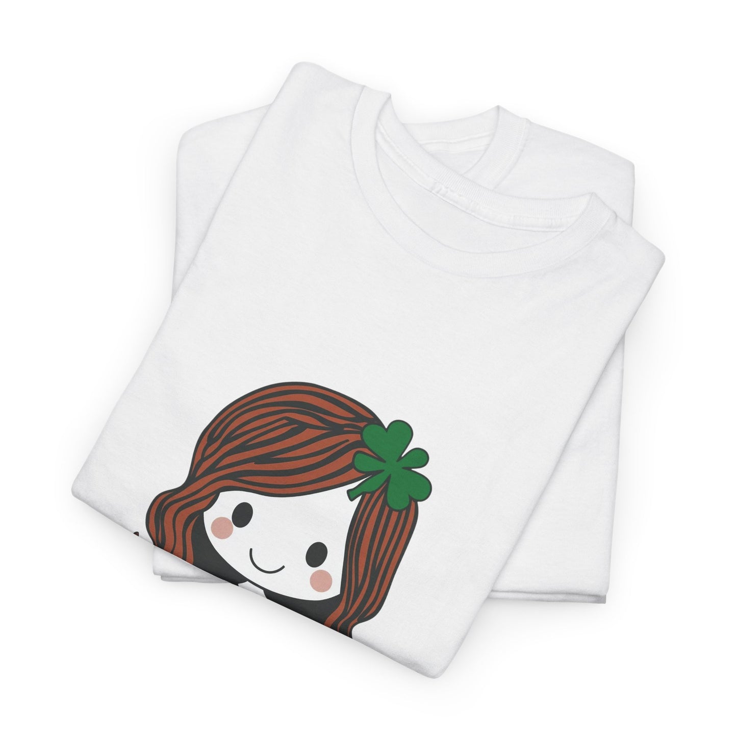 T-Shirt Kawaii Girl Saint Patrick's Day Unisex Heavy Cotton Tee