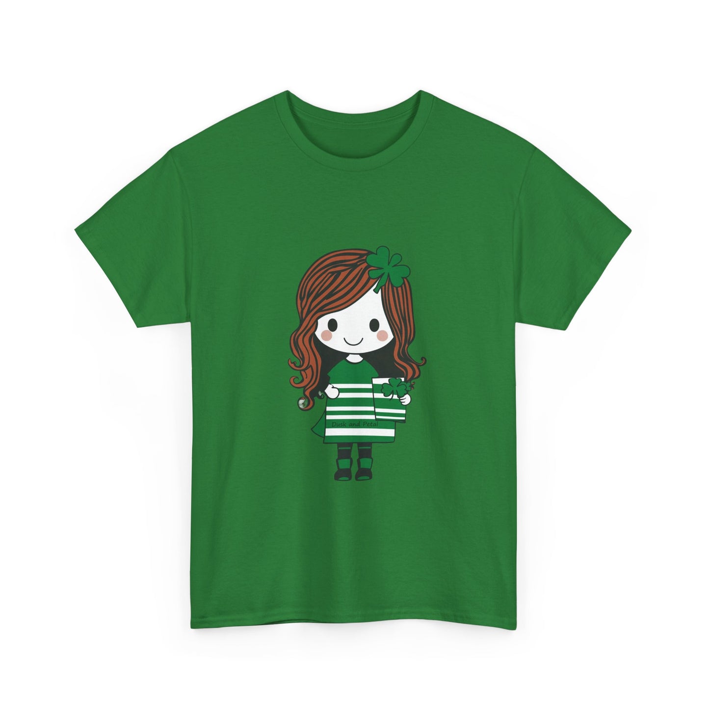 T-Shirt Kawaii Girl Saint Patrick's Day Unisex Heavy Cotton Tee