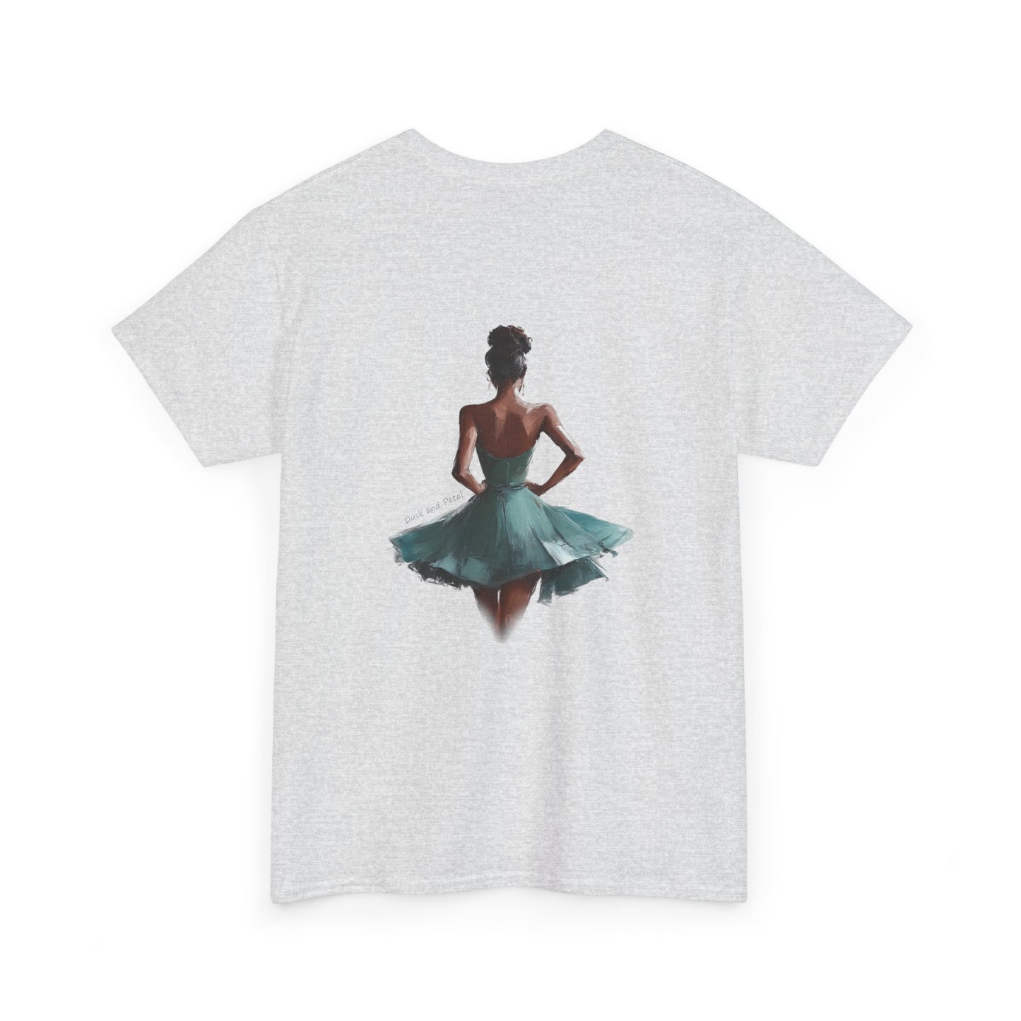 Teal Dress Walking Away Tee - Woman in Oil Painting - Unisex T-Shirt