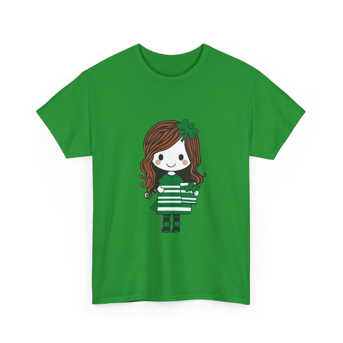 T-Shirt Kawaii Girl Saint Patrick's Day Unisex Heavy Cotton Tee