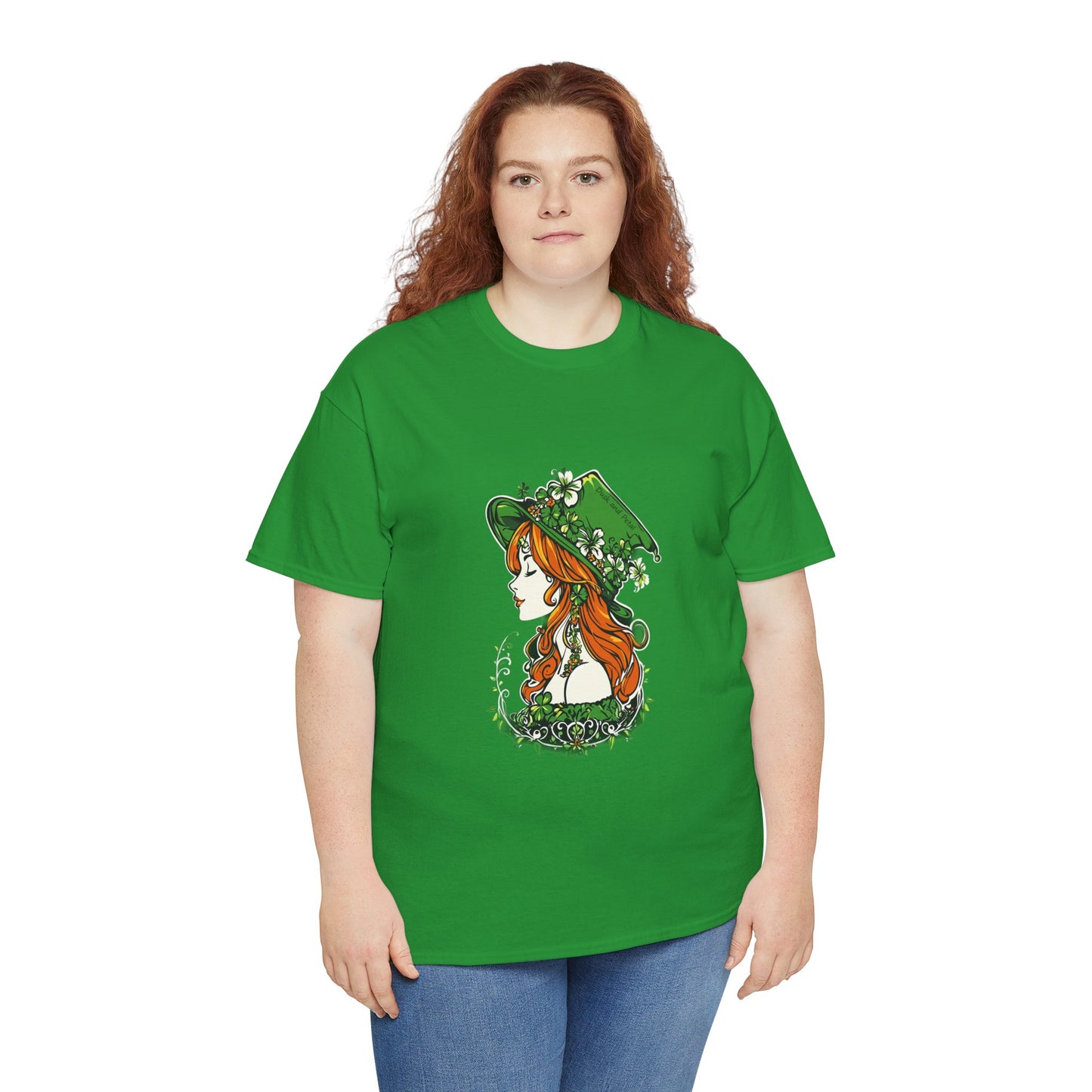 T-Shirt Irish Lass Saint Patrick's Day Unisex Heavy Cotton Tee