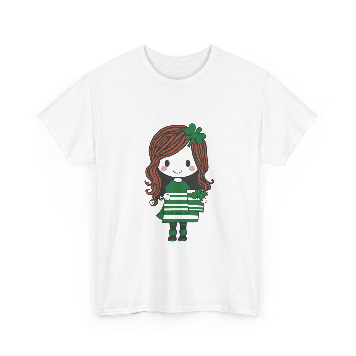 T-Shirt Kawaii Girl Saint Patrick's Day Unisex Heavy Cotton Tee