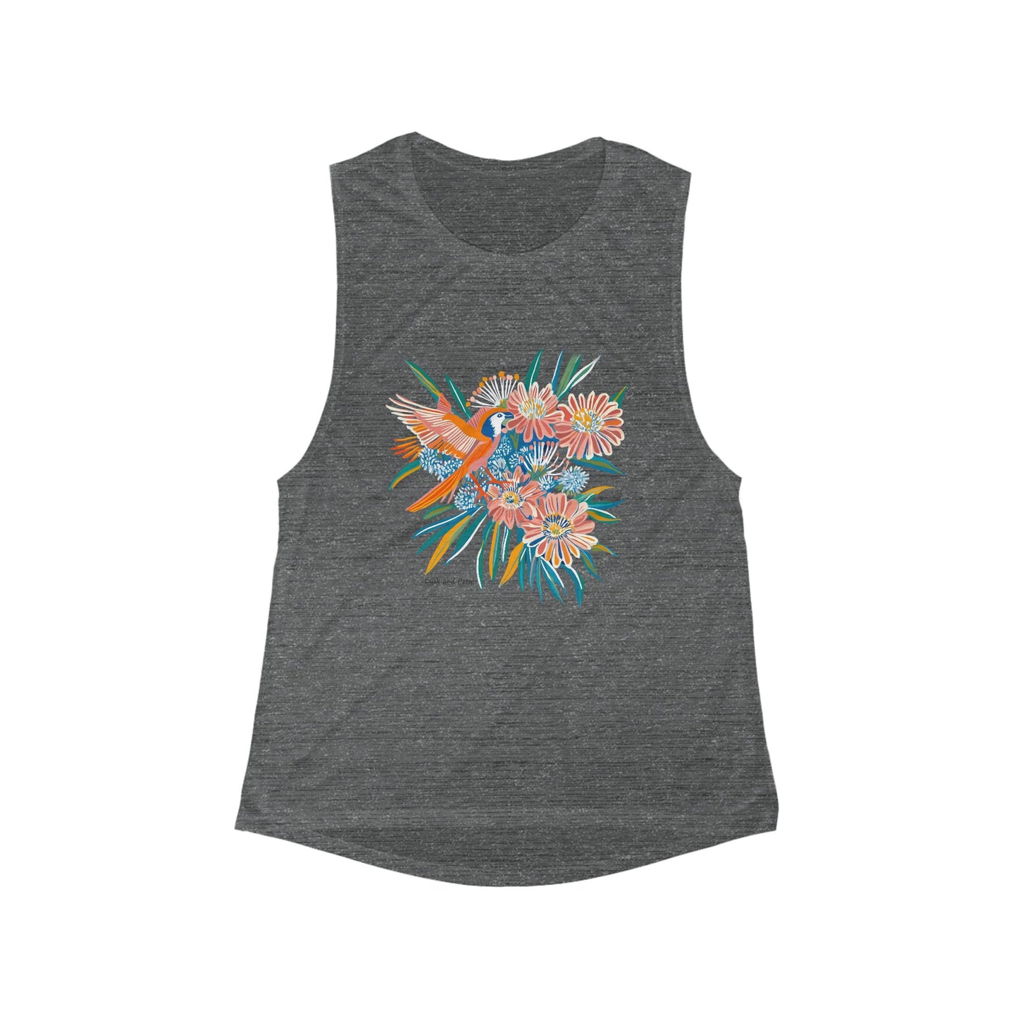 Tank Top - Wildflowers Women's Flowy Scoop Muscle Tank